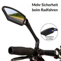 Bicycle mirror made of stainless steel – shatterproof & 360° rotatable for more safety