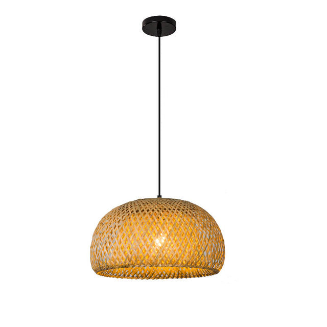 Finn Bamboo Pendant Light – Handcrafted Rattan & Bamboo Light with Southeast Asian Charm