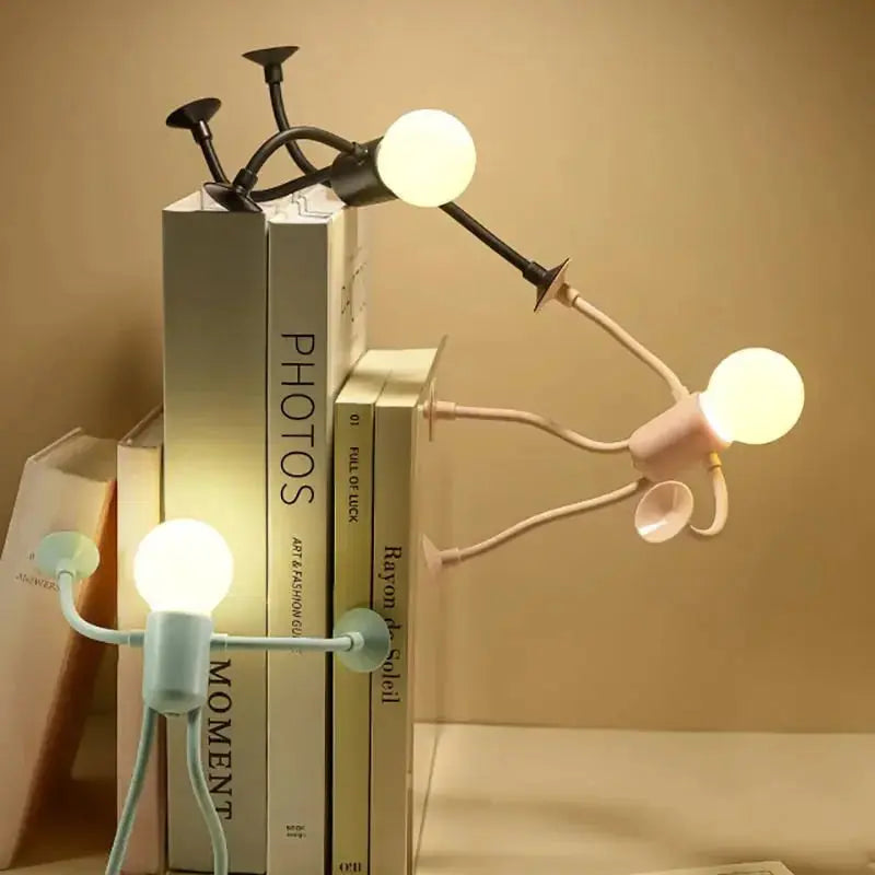 LED Night Light with Suction Feet – Flexible &amp; Playful for Bedroom or Living Room
