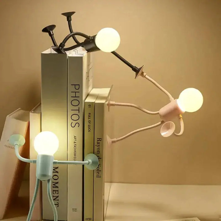 LED Night Light with Suction Feet – Flexible &amp; Playful for Bedroom or Living Room