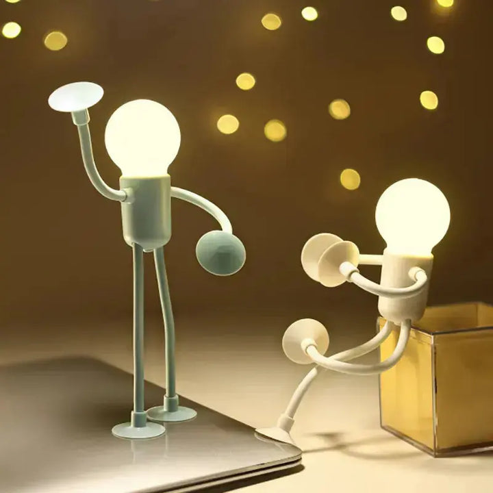 LED Night Light with Suction Feet – Flexible &amp; Playful for Bedroom or Living Room