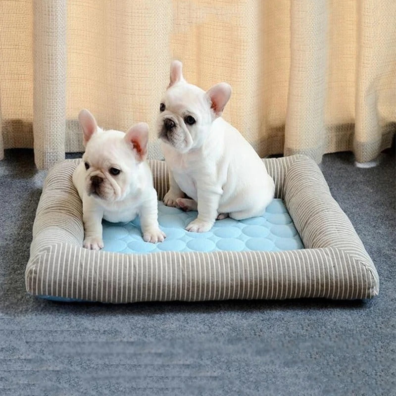 FurChill Frenchie Breathable Dog Bed – Cooling Mat with Non-Slip Base for Hot Days |