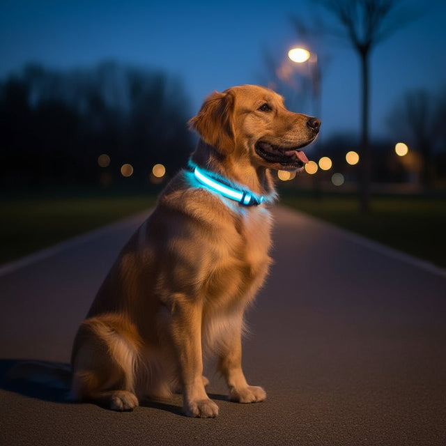 LED Safety Dog Collar with Adjustable Fit