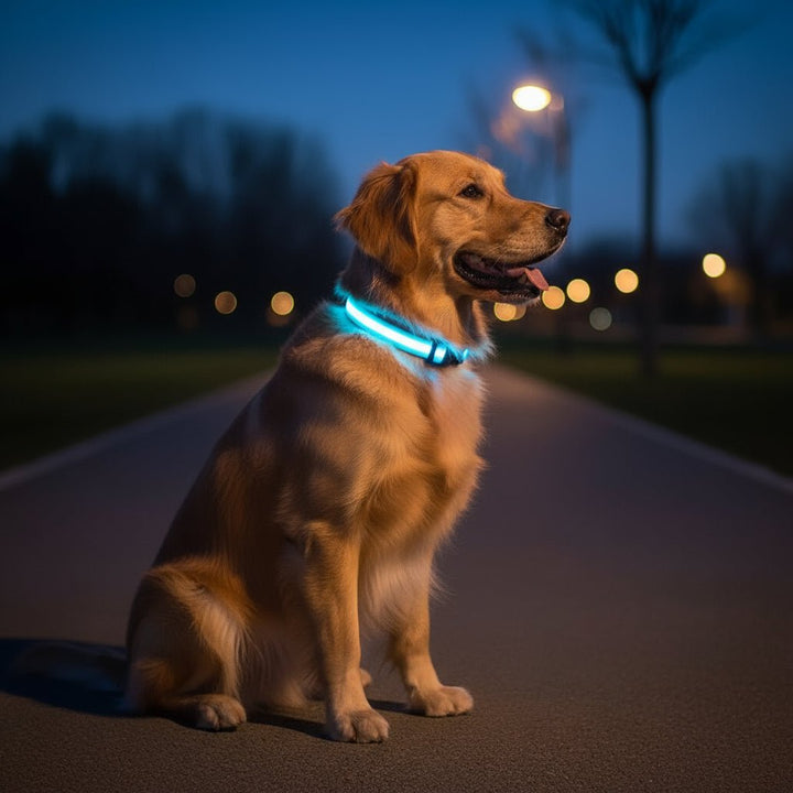 LED Safety Dog Collar with Adjustable Fit