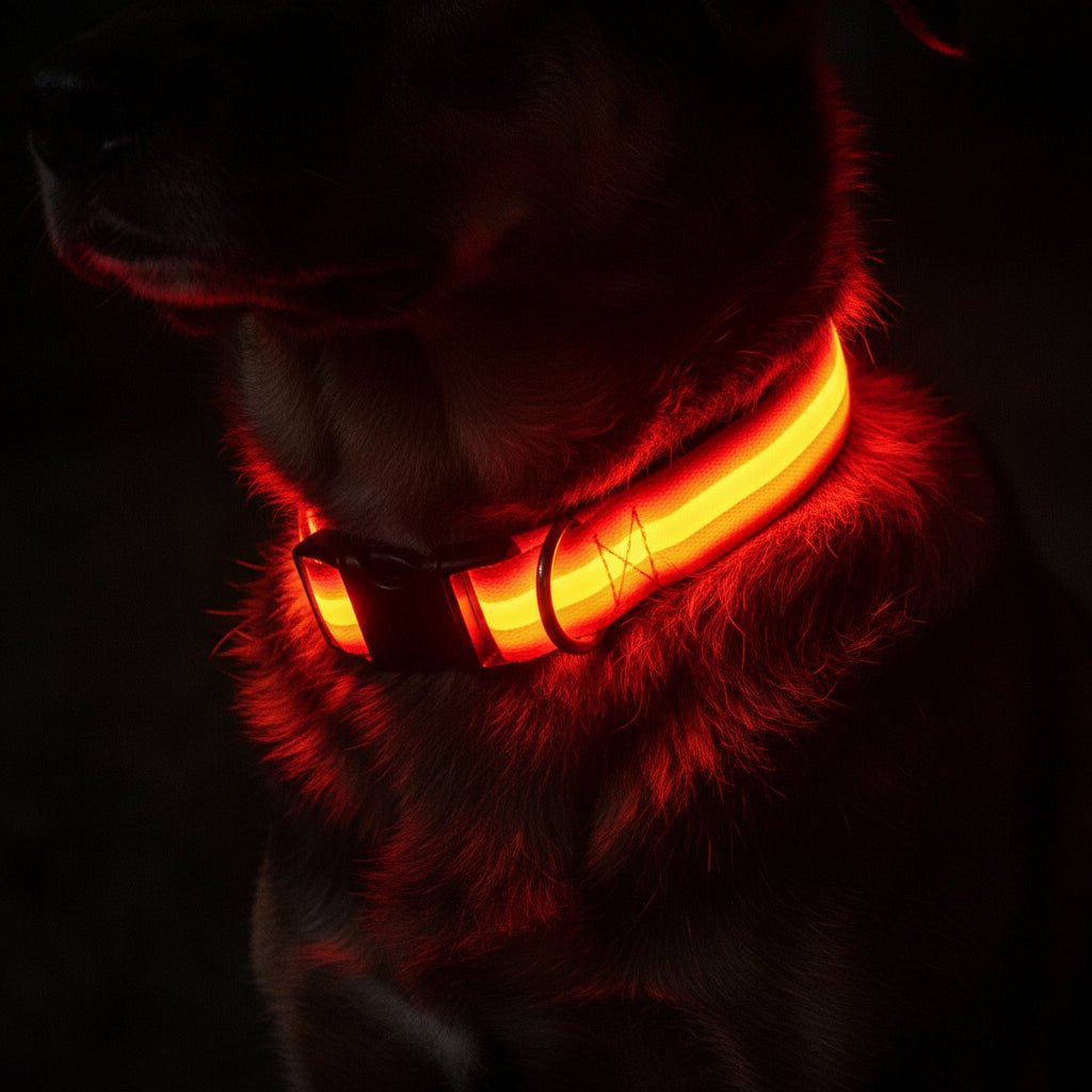 LED Safety Dog Collar with Adjustable Fit