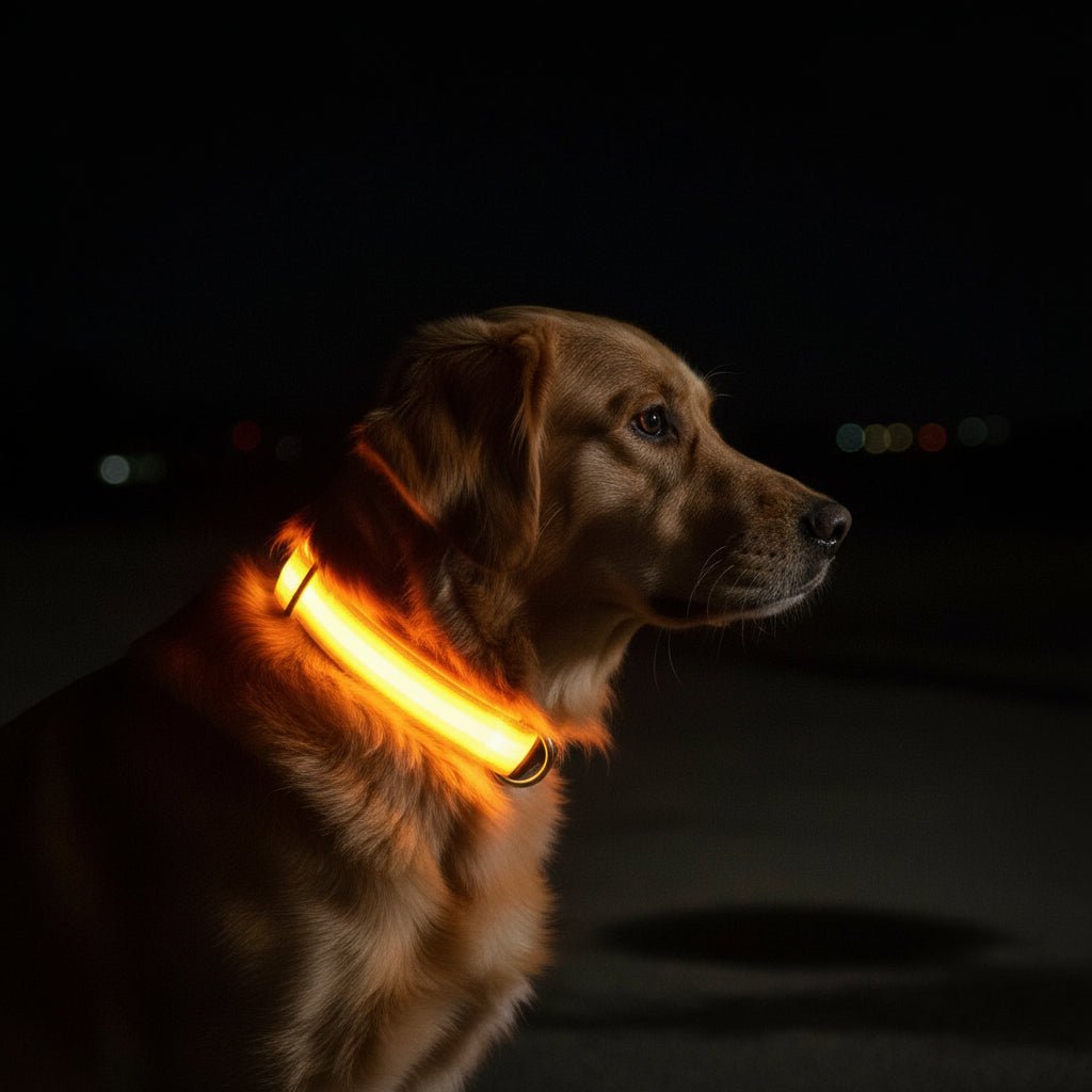LED Safety Dog Collar with Adjustable Fit