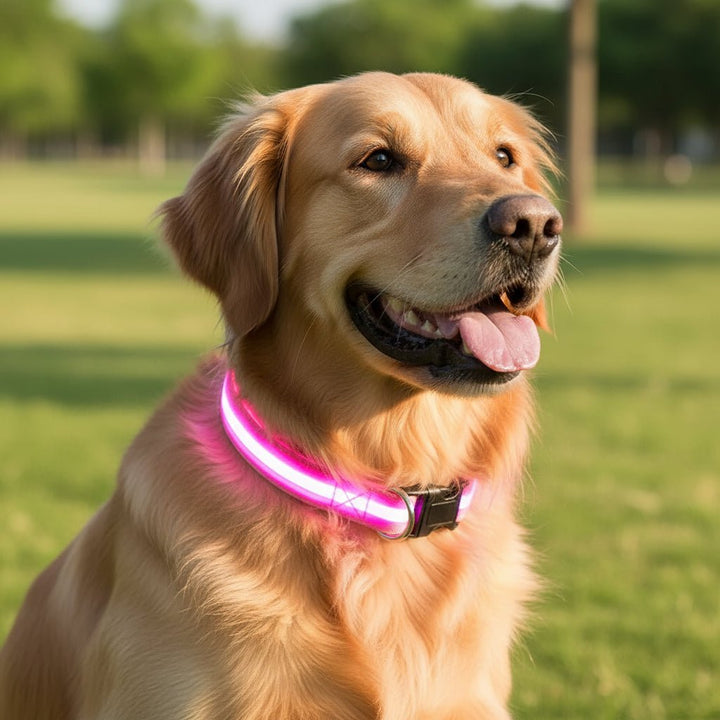 LED Safety Dog Collar with Adjustable Fit