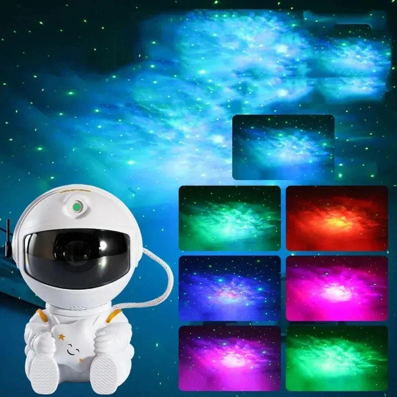 Galaxy Starry Sky Projector Lamp - Astronaut LED Projection Night Light for Bedroom |