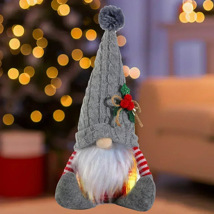 Christmas Gnome Decoration | LED Night Light | Warm Glow Holiday Ornament