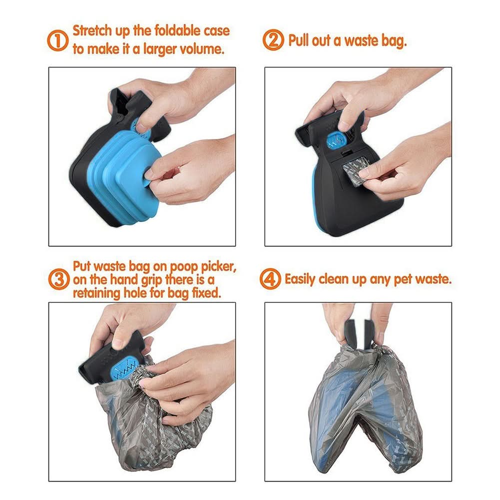 PAWPICK SCOOPER – Portable dog poop scooper with clip &amp; one-handed operation