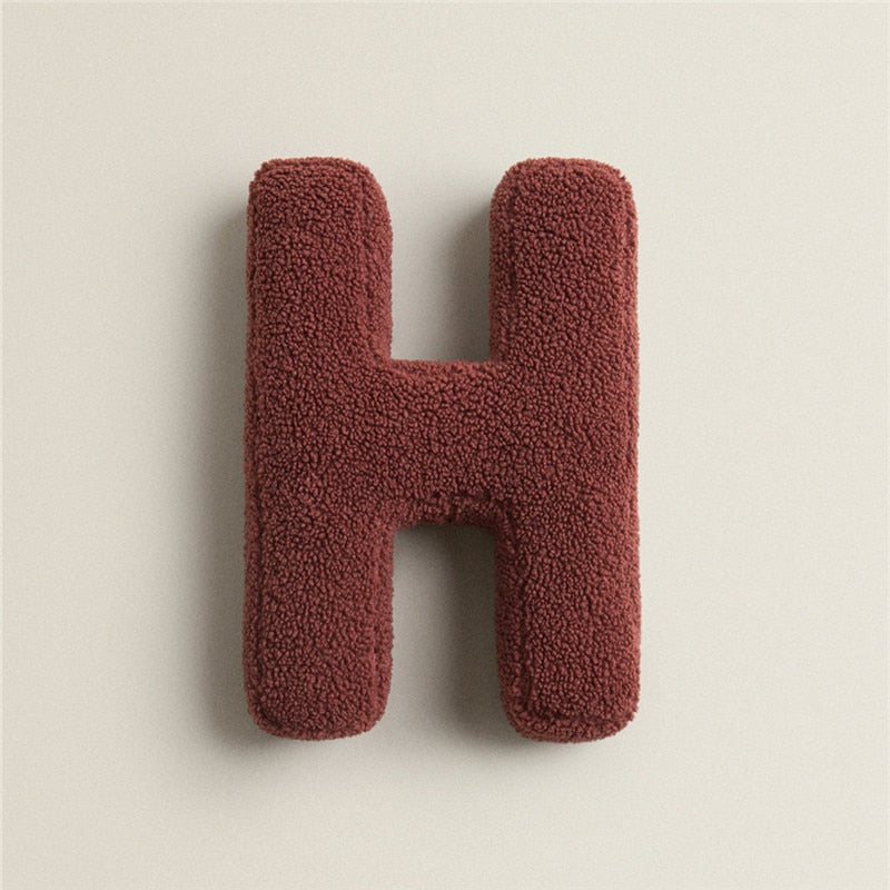 Alphabet Letter Fleece Pillow