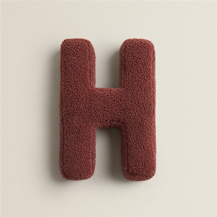 Alphabet Letter Fleece Pillow
