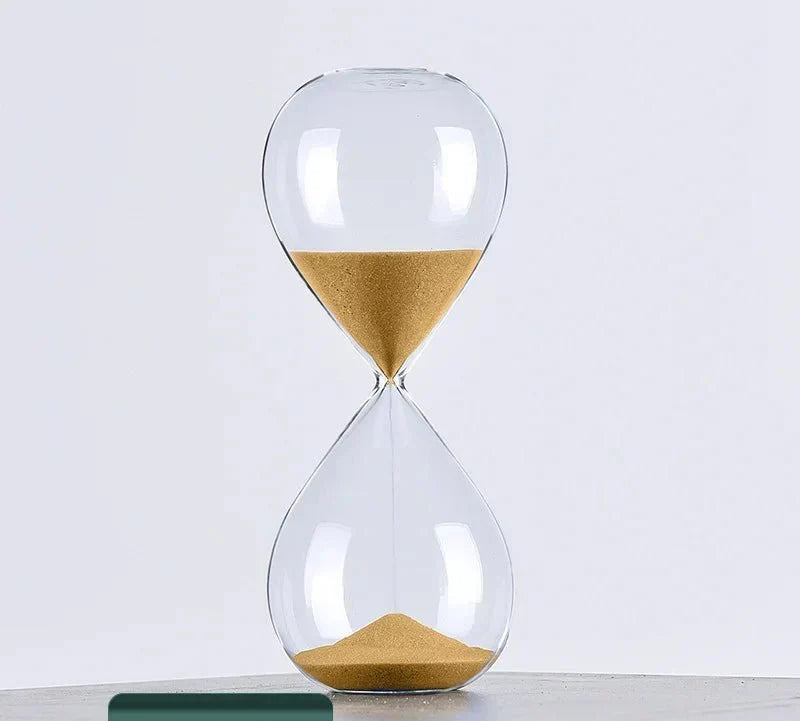 Glass Sand Timer | Stylish Decoration with 5/10/30/60 Minutes Indication