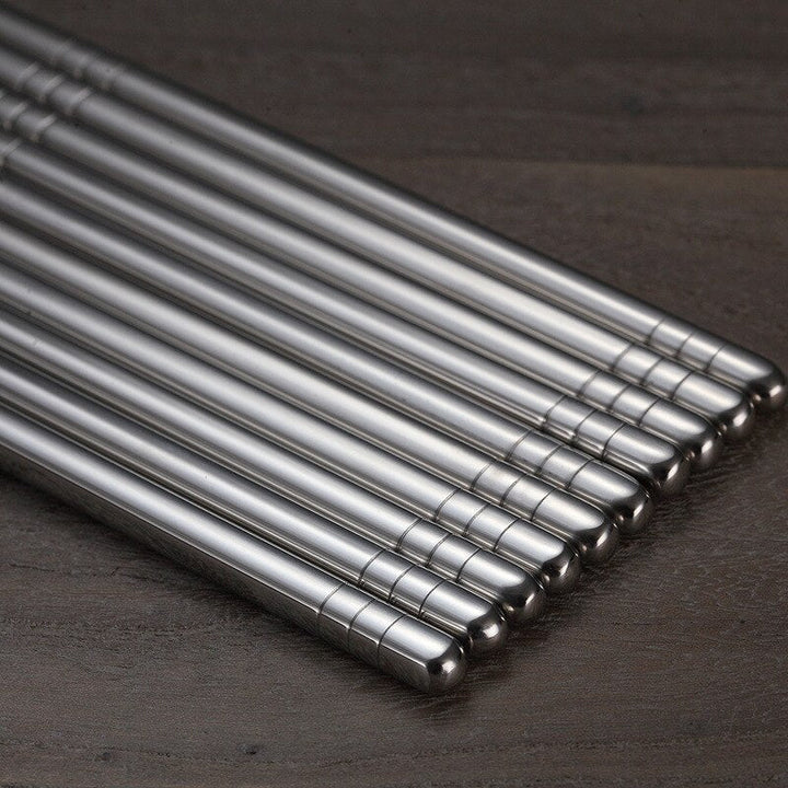 So Fancy Stainless Steel Chopsticks 5 Pairs