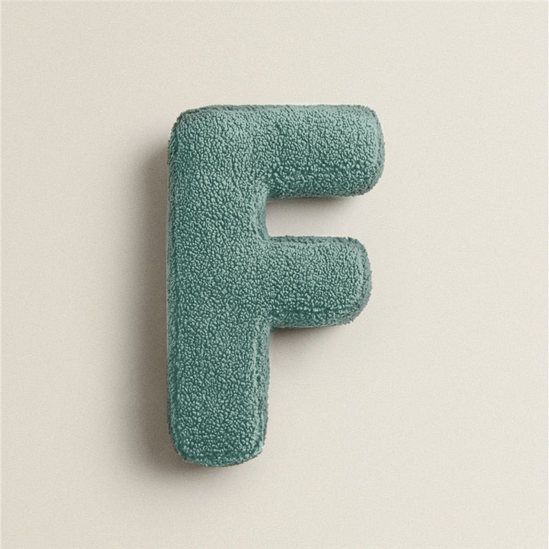 Alphabet Letter Fleece Pillow