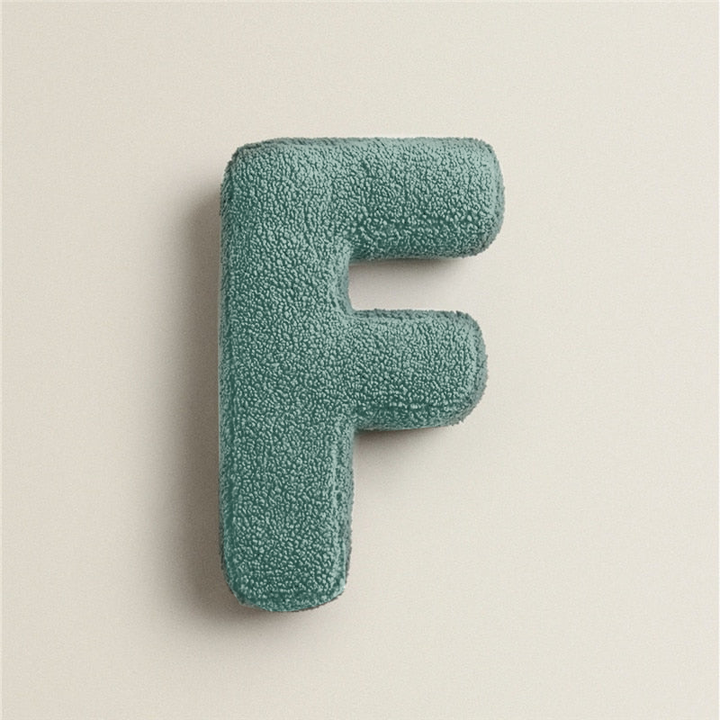 Alphabet Letter Fleece Pillow