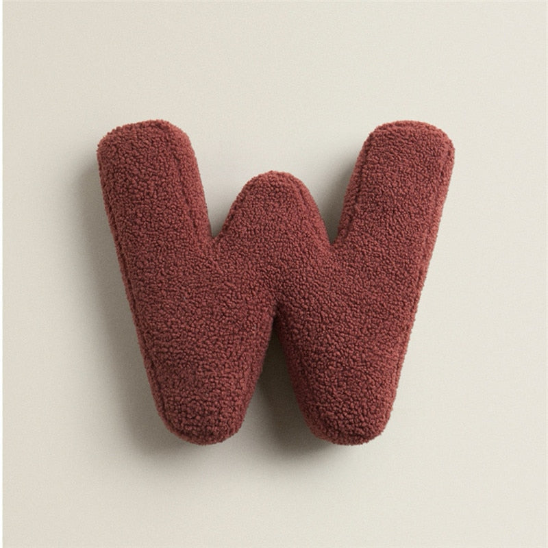 Alphabet Letter Fleece Pillow