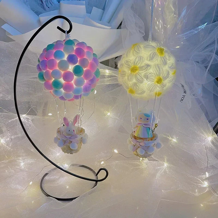 DIY Hot Air Balloon-shaped Flying Animals Night Lamp