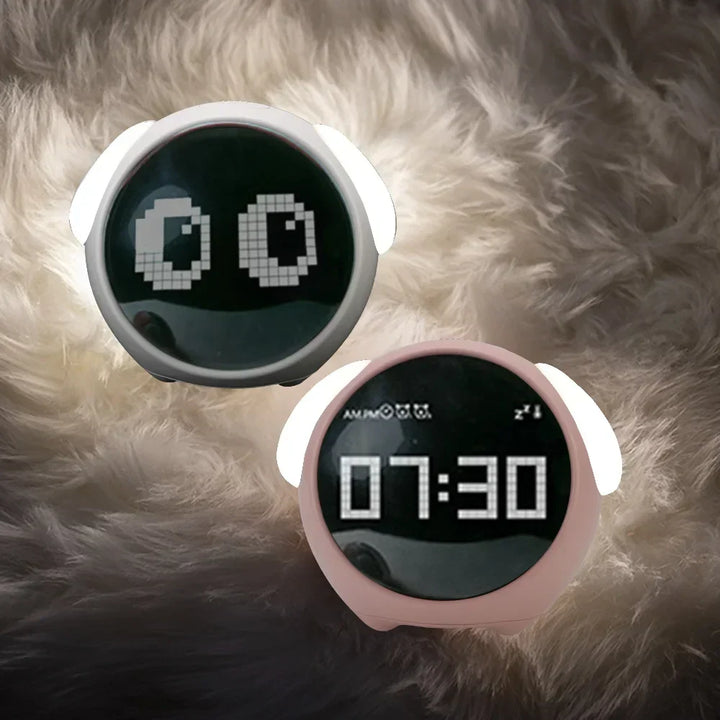 Cute Expression Night Light Alarm Clock |