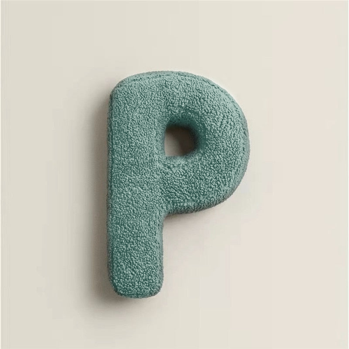 Alphabet Letter Fleece Pillow