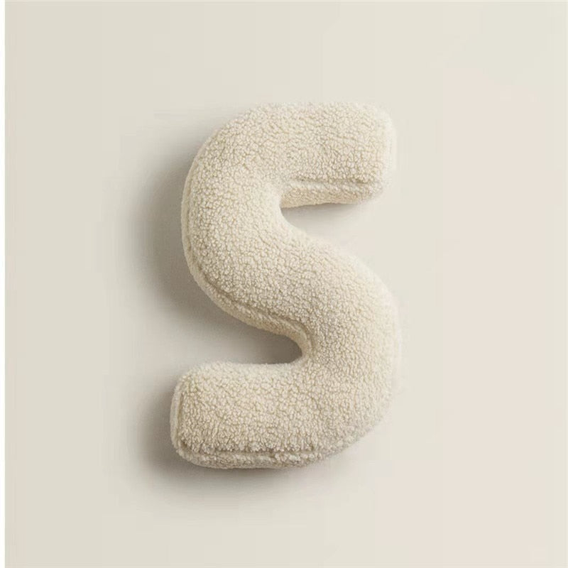 Alphabet Letter Fleece Pillow