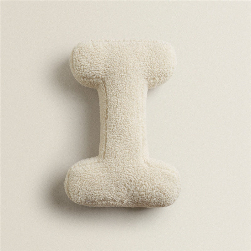 Alphabet Letter Fleece Pillow