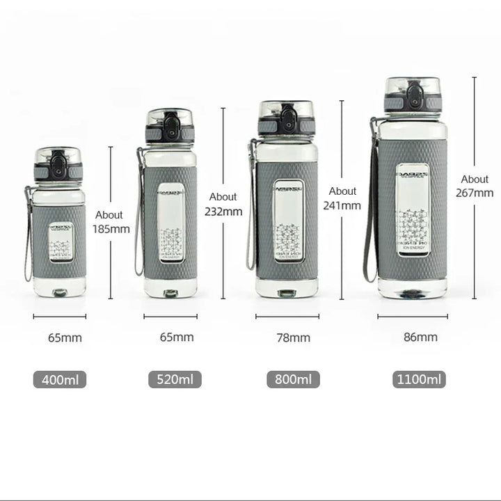 UZSPACE Sport Water Bottles, BPA-free, portable, impact-resistant, leak-proof, large capacity, fitness water kettle, Tritan plastic drinking bottle