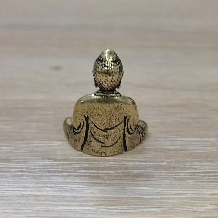 10 pieces mini brass sitting Buddha statue figure for travel Buddhism worship home office desk decoration