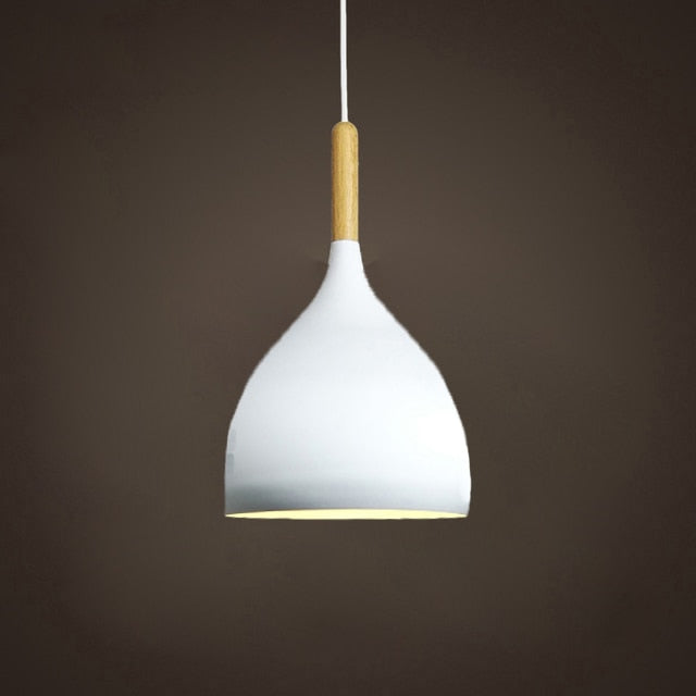 Talon - Modern Drop-Shaped Wooden Pendant Light Scandinavian Ceiling Light