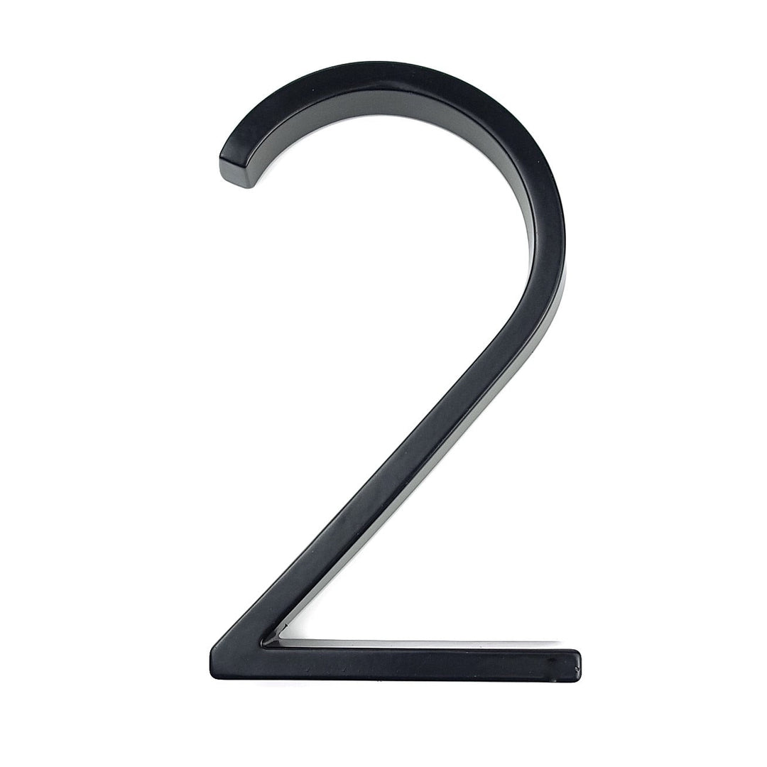 Large modern metal house number address accessory