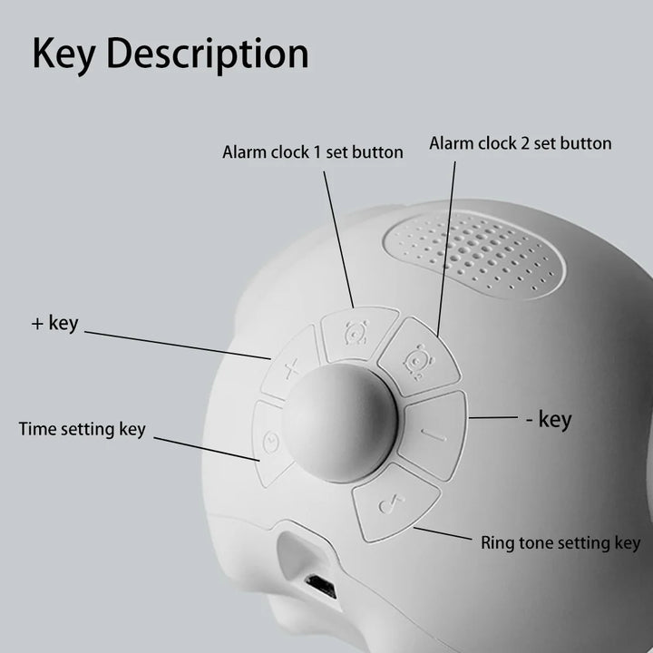 Cute Expression Night Light Alarm Clock |