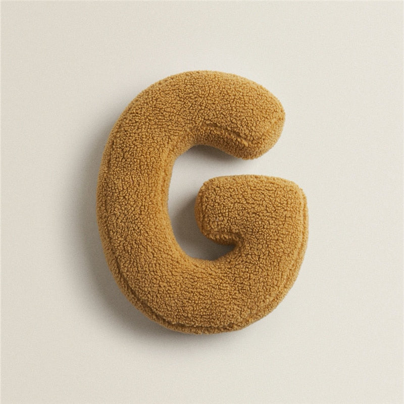 Alphabet Letter Fleece Pillow