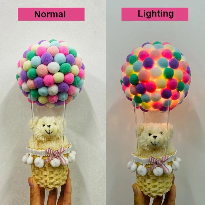 DIY Hot Air Balloon-shaped Flying Animals Night Lamp