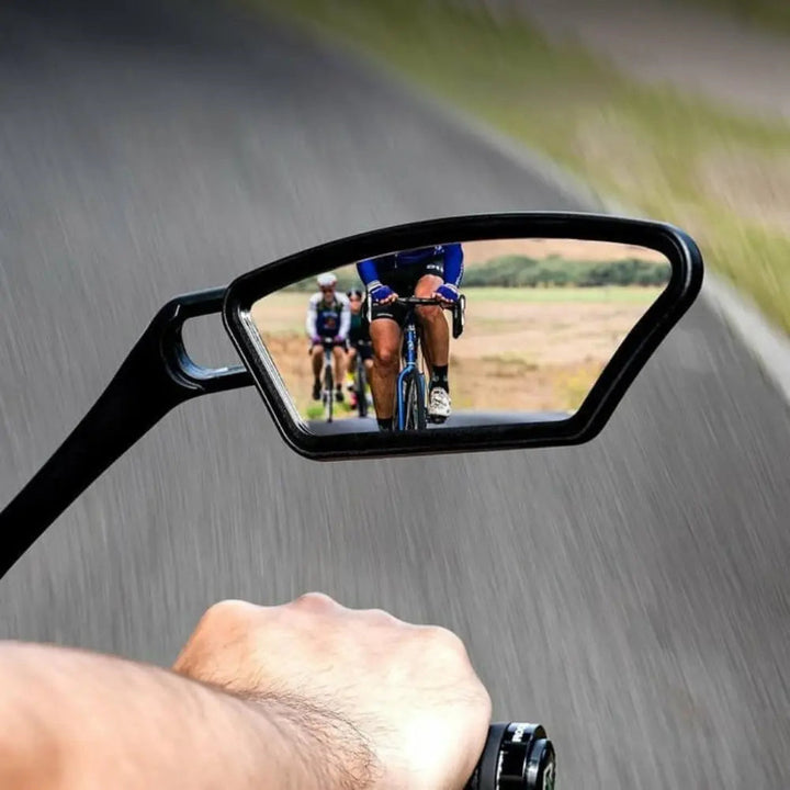 Bicycle mirror made of stainless steel – shatterproof &amp; 360° rotatable for more safety
