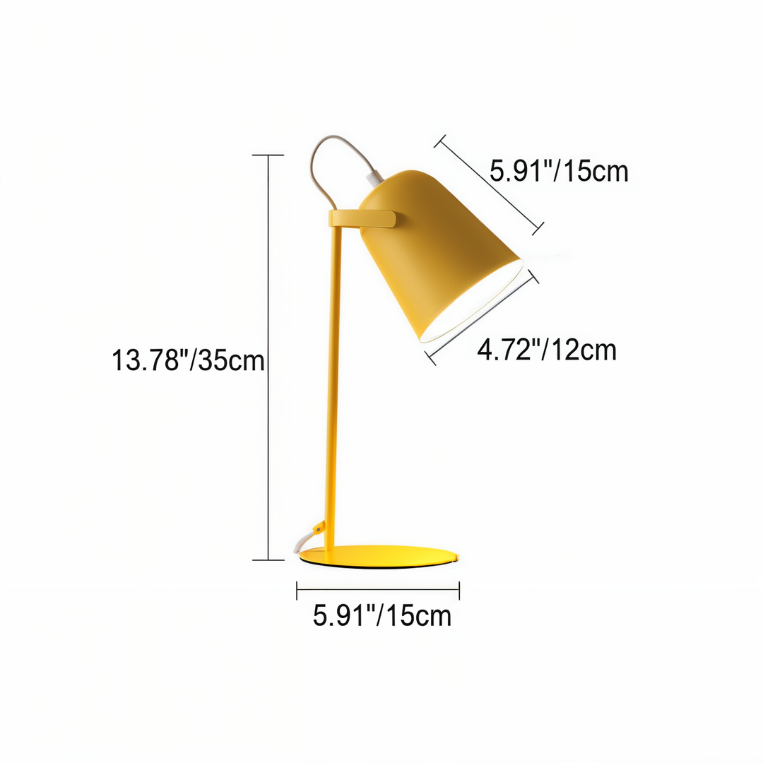 Macaron Table Lamp - Nordic Yellow Desk Lamp - Adjustable Lamp