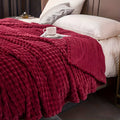 EliteWave Plaid - Ultrafluffy structured coral fleece blanket