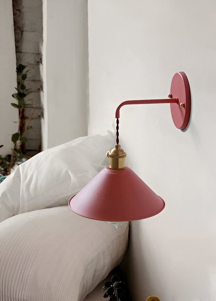 Retro Vintage Wall Lamp - Vintage-inspired Cone Metal Wall Lamp