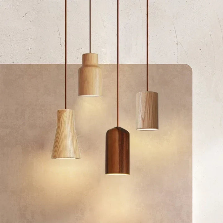 SkandicGlow | Scandinavian pendant lamp made of wood