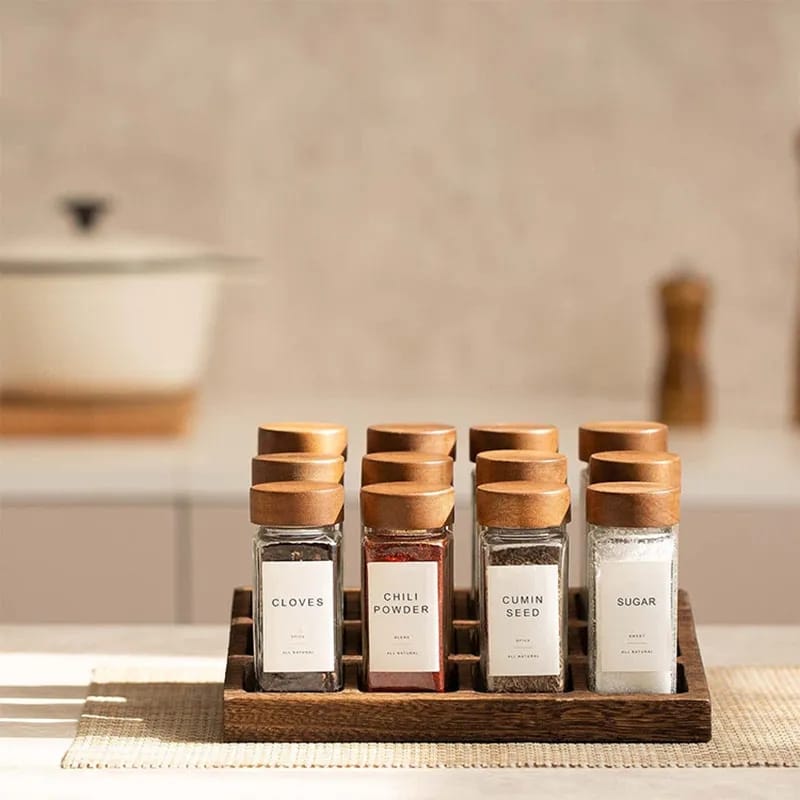 12 piece spice jars