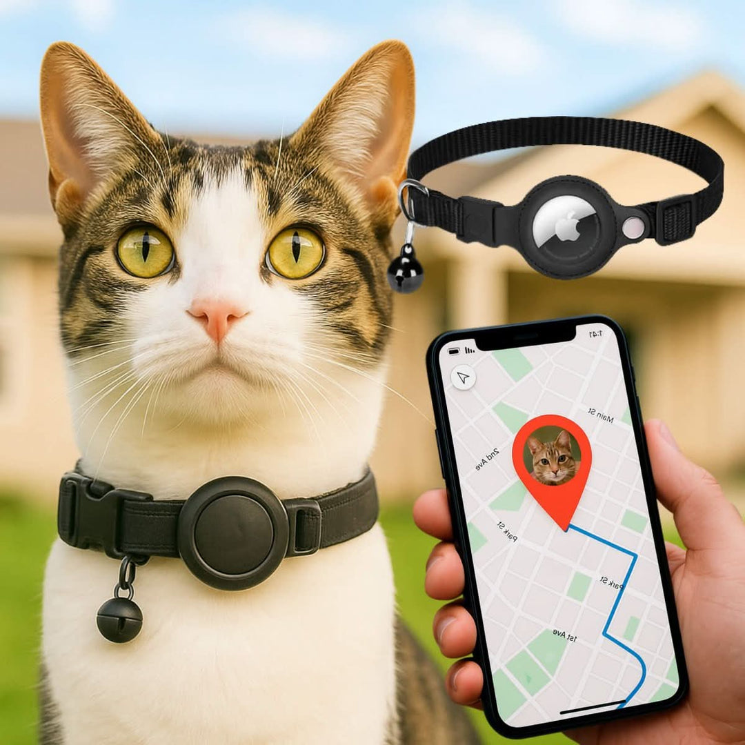 GPS Collar for Cats with Reflective Design