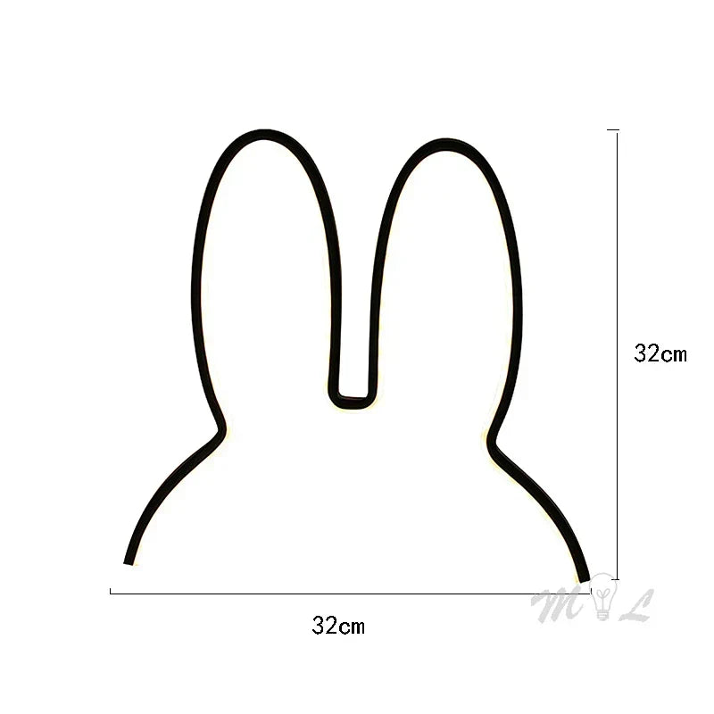 USB Rechargeable Rabbit Night Light with Ambient Lighting - BunnyLight |