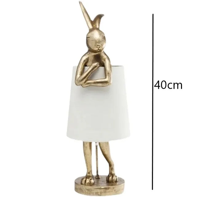Rabbit Table Lamp – Dimmable LED Night Light in Modern Design for Kids' Room & Living Room |