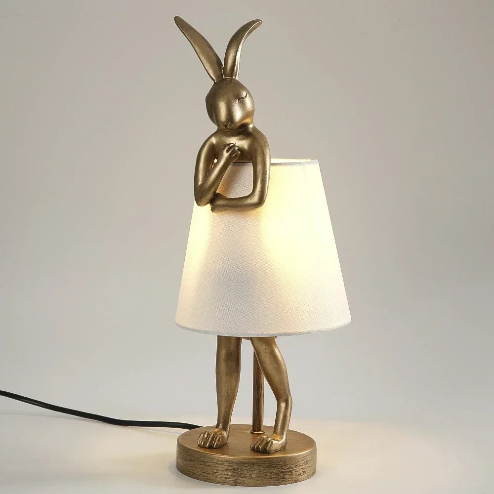 Rabbit Table Lamp – Dimmable LED Night Light in Modern Design for Kids&