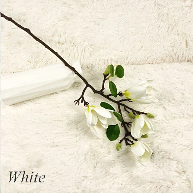 Lifelike artificial magnolia branches