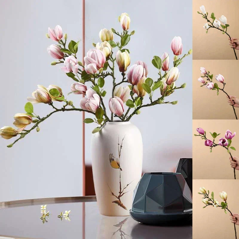 SilkSplendor - Life-like artificial magnolia branches