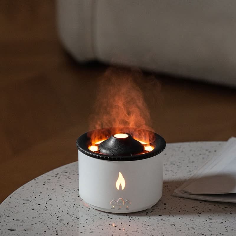Aroma humidifier with flame effect &amp; night light for relaxation &amp; room fragrance