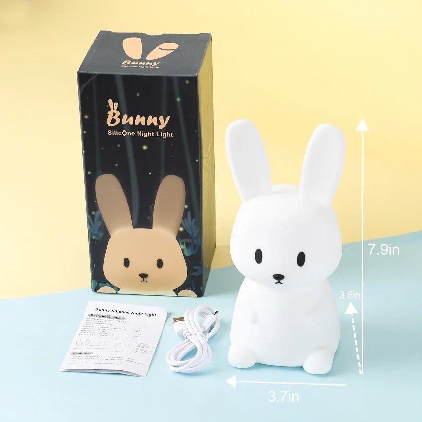 LED Night Light for Kids – Dimmable Night Lamp with -Design, USB Rechargeable, Touch Control |