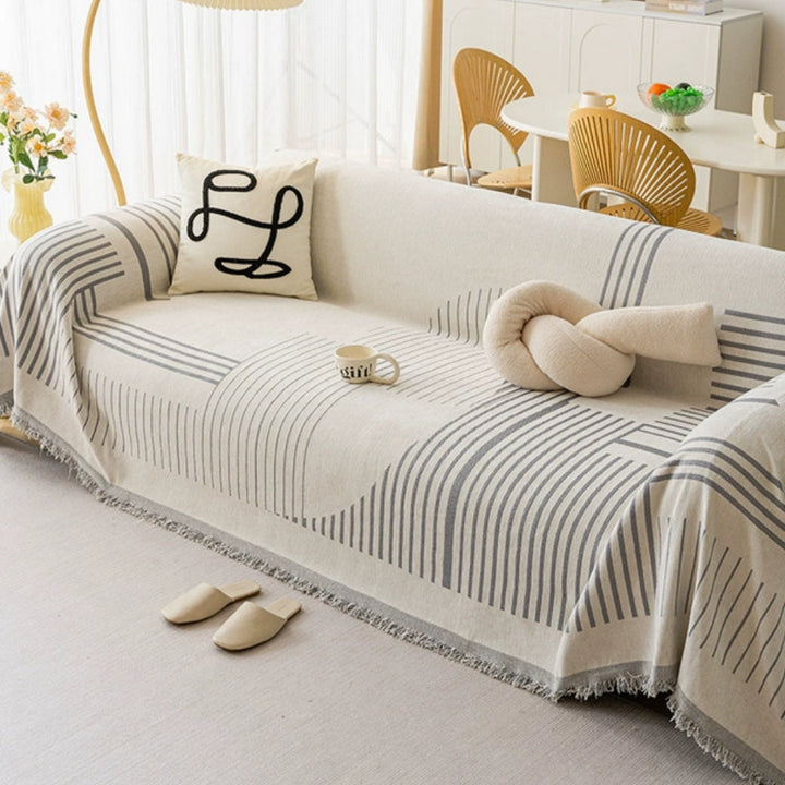 Luxurious Snowflake Chenille Sofa Cover