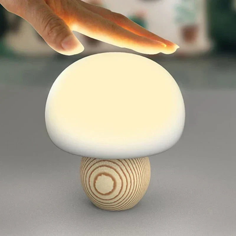 Magnetic LED Mushroom Table Lamp – Decorative Night Light with Touch Control |