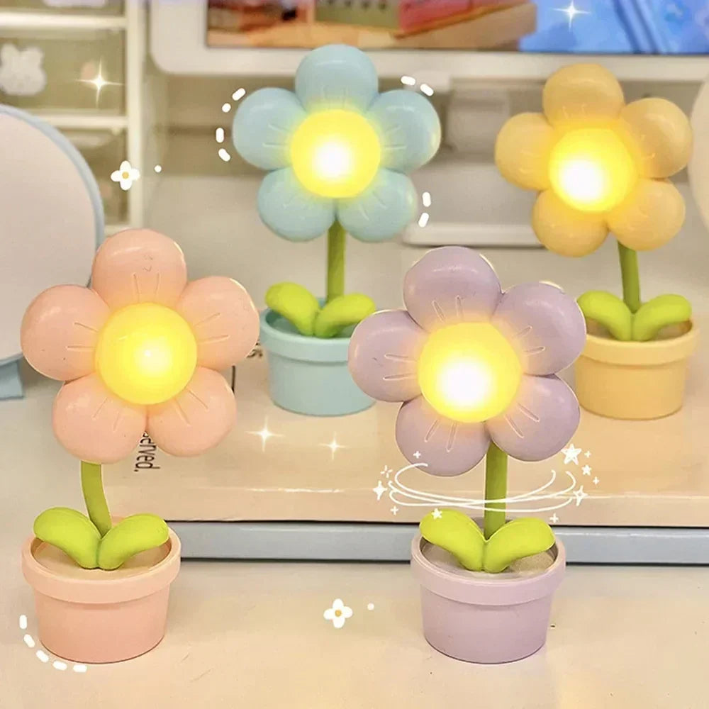 Cute Flower Night Light for Children – LED Table Lamp in Flower Design for the Children&